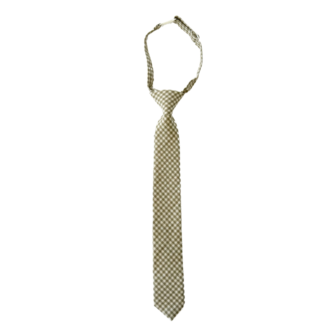 Jack Gingham Boys Pre-Tied Tie