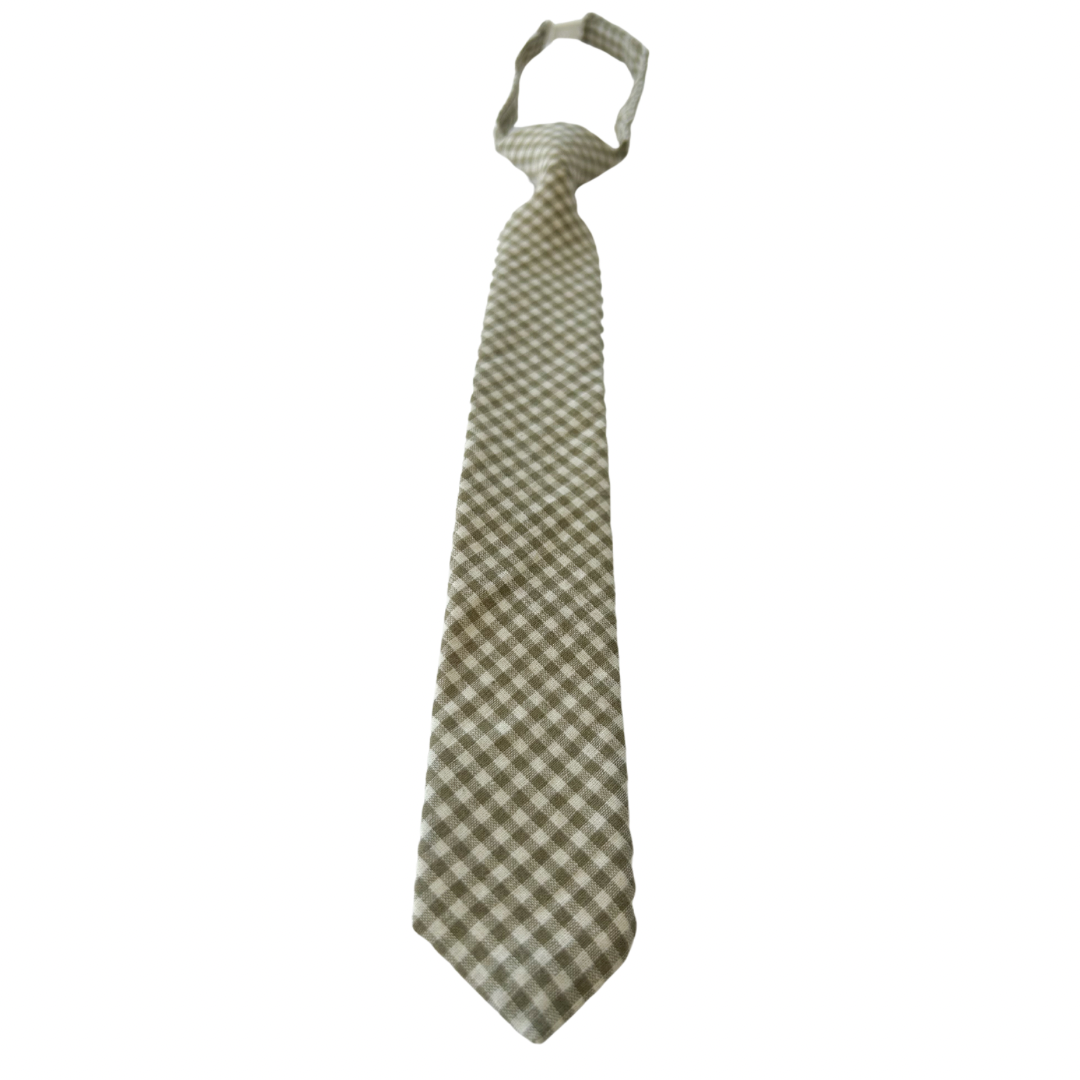 Jack Gingham Boys Pre-Tied Tie